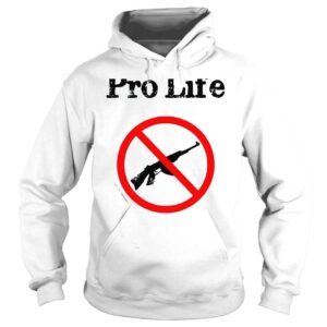 Hoodie Pro life no gun shirt