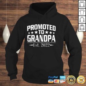 Hoodie Promoted To Grandpa Est 2022 Soon To Be Grandpa Fathers Day TShirt