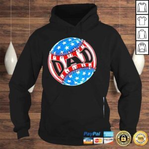 Hoodie Proud baseball dad American flag baseball softball shirt