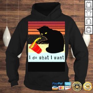 Hoodie PuppersTV Do What I Want Black Cat Shirt