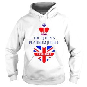 Hoodie Queen Elizabeth Platinum Jubilee The Queens Heart 1952 2022 Shirt