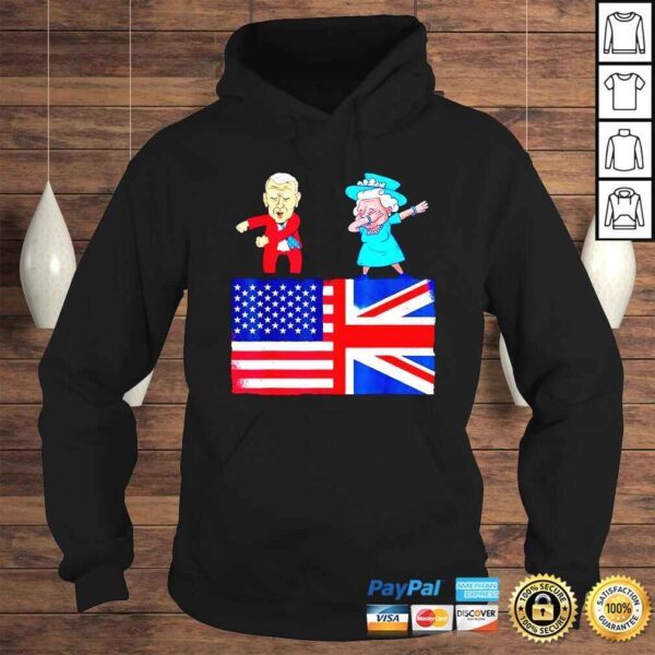 Queen II Dabbing Elizabeth British Flag And Joe Biden Flossing TShirt - Image 4