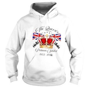 Hoodie Queen elizabeth iI platinum jubilee 2022 the queens crown shirt 1