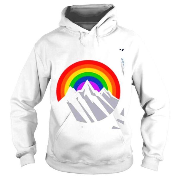 Rainbow LGBT Pride mountain Columbia logo shirt - Image 4