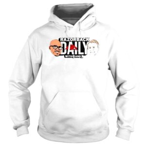 Hoodie Razorback Daily with Q and Z shirt