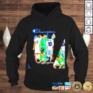 Hoodie Real Madrid FC Karim Benzema Thibaut Courtois Luka Modric signatures Champion shirt