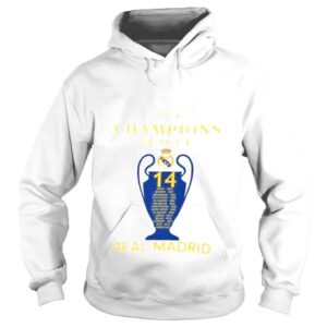 Hoodie Real madrid champions 20212022 uefa champions league shirt