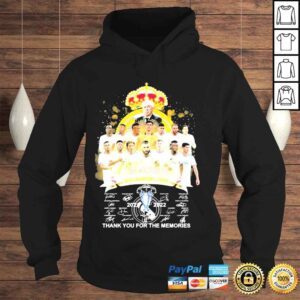 Hoodie Real madrid fc uefa champions league 2022 thank you for the memories shirt