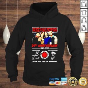 Hoodie Red Hot Chili Peppers 19832022 39th Anniversary thank you for the memories signatures shirt