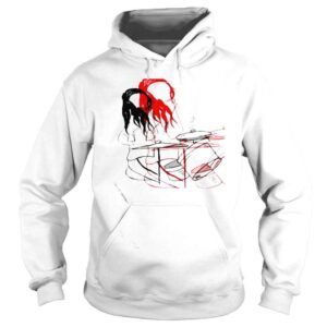 Hoodie Red black art meg the white stripes shirt