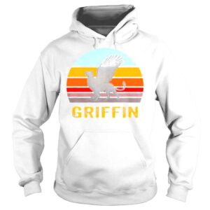 Hoodie Retro Vintage Style Sunset Griffin Legendary Creature Shirt