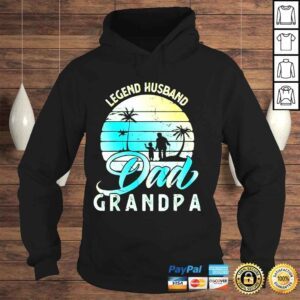 Hoodie Retro fathers day dad the legend husband dad grandpa shirt