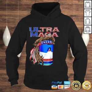 Hoodie Retro ultra mega pro Trump beer drinkin 4th of july us flag shirt