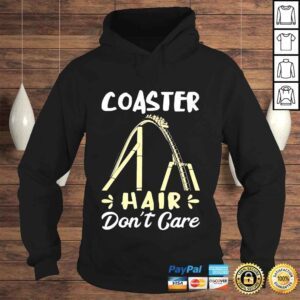 Hoodie Roller Coaster Hair Don�t Care Messy Hair Thrillseeker Joy Shirt