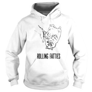 Hoodie Rolling fatties cat shirt