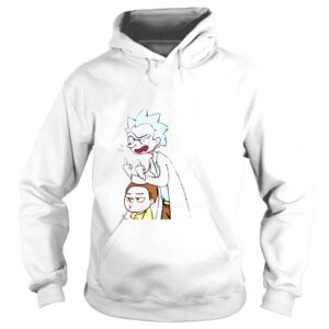 Hoodie Rude rick and morty shirt