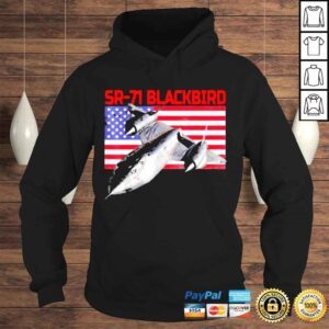 Hoodie SR71 Blackbird In Action and Patriotic American Flag Shirt