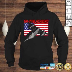 Hoodie SR71 Blackbird In Action and Patriotic American Flag TShirt