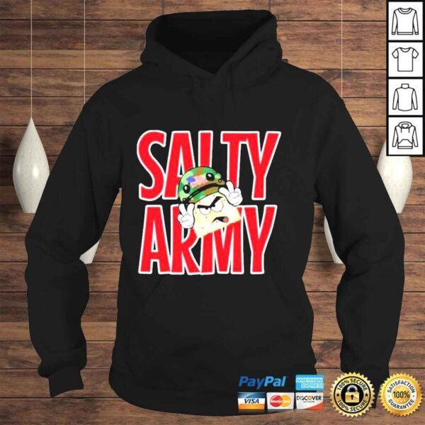 Salt Must Flow Store Salty Cracker Big Salty Army Shirt - Image 4