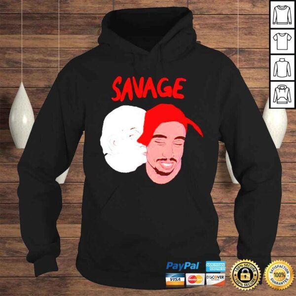 Savage Albert Einstein and Tupac Shakur shirt - Image 4