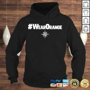 Hoodie Seattle mariners wear orange shirt