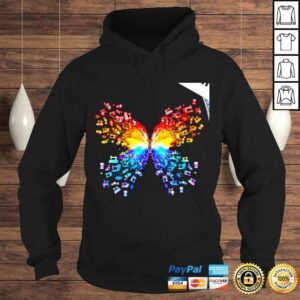 Hoodie Sewing machine Butterfly colorful shirt