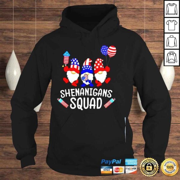 Shenanigans squad 4th of july gnomes usa independence day shirt - Image 4