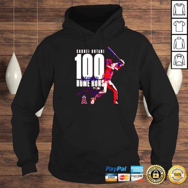 Shohei Ohtani Los Angeles Angels 100th Career Home Run shirt - Image 4