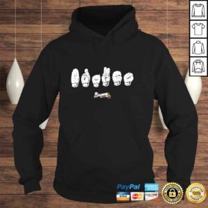 Hoodie Sign Language Deaf Awareness Atlanta Braves Shirt