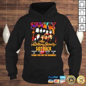 Hoodie Sixty The Rolling Stones got back thank you for the memories shirt