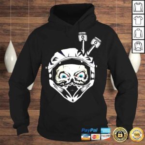 Hoodie Skull Motorcycle Helmet Logo shirt