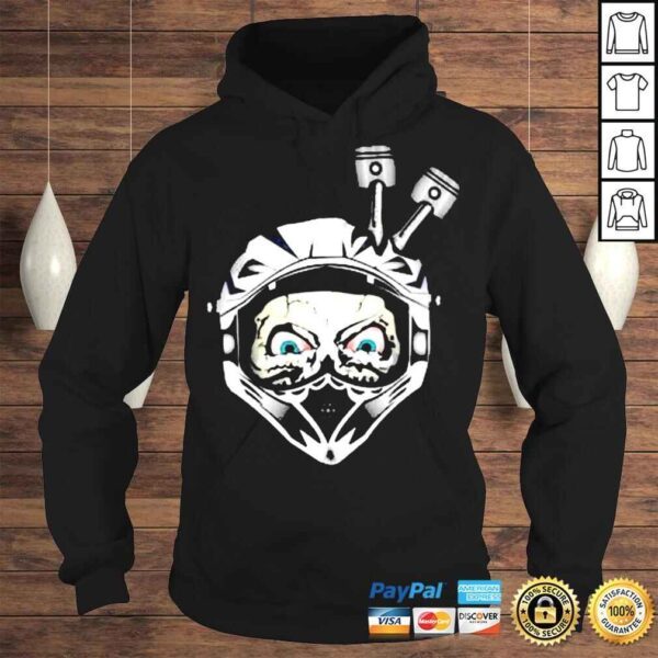 Skull Motorcycle Helmet Logo shirt - Image 4