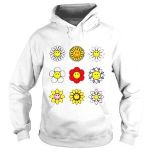 Hoodie Smiley face flower all good times shirt