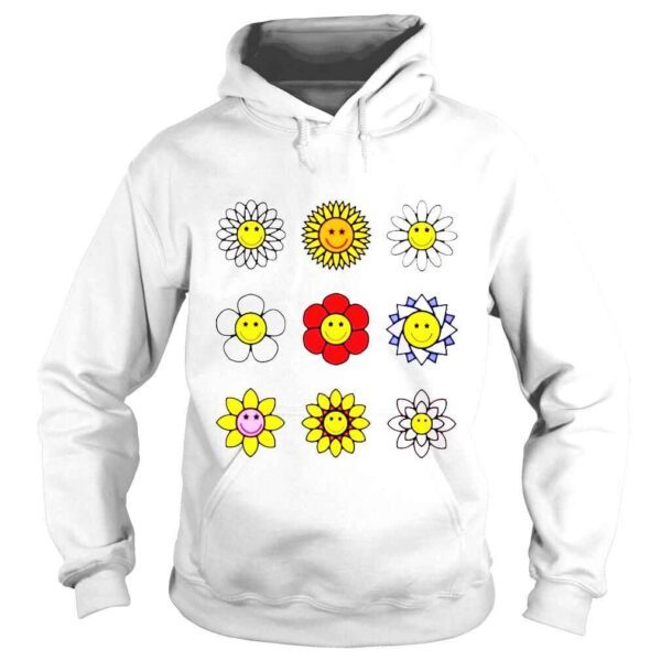 Smiley face flower all good times shirt - Image 4