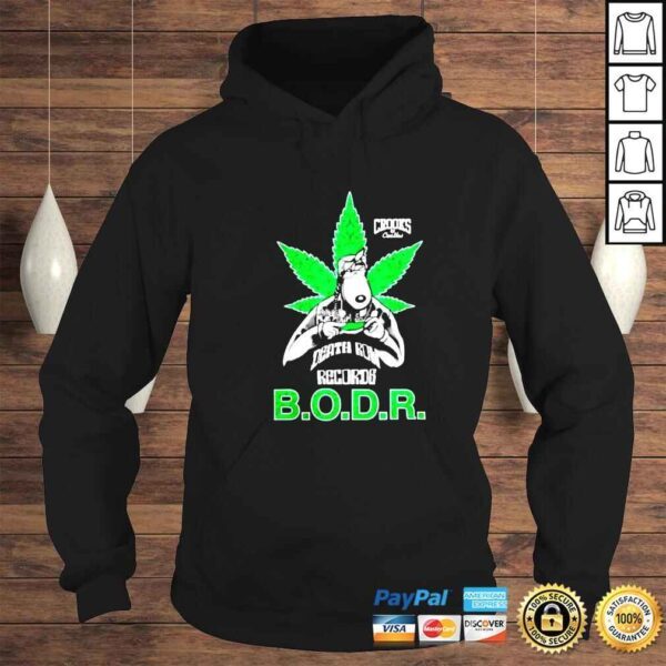 Snoop Dogg Bodr and Crooks Green Weed shirt - Image 4