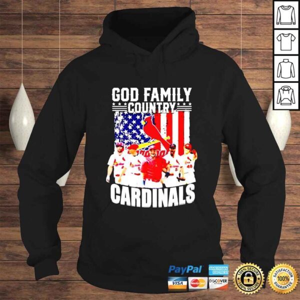 St Louis Cardinals God Family Country Cardinals shirt - Image 4