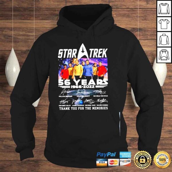 Star Trek 55th anniversary 19662022 thank you for the memories shirt - Image 4