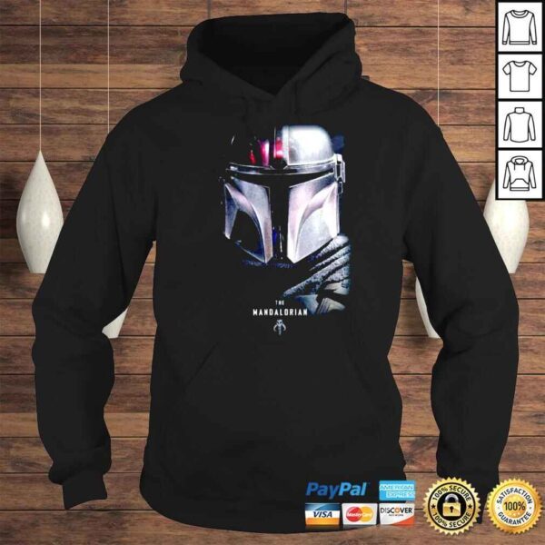 Star Wars The Mandalorian Dark Portrait Shirt - Image 4