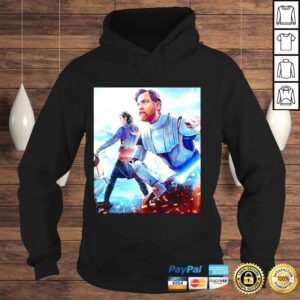 Hoodie Star wars obI wan kenobI fan art hold lightsaber shirt