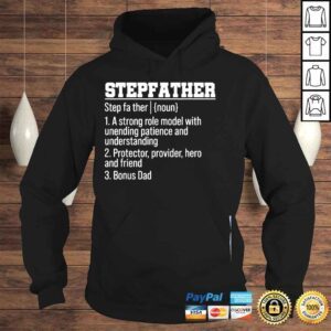 Hoodie Stepfather noun definition fathers day stepdad fahter dad shirt