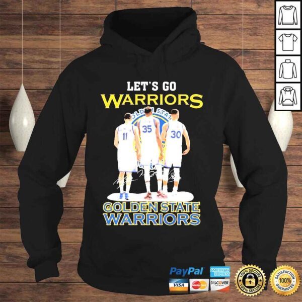 Stephen Curry Klay Thompson And Kevin Durant Lets Go Warriors NBA Finals Shirt - Image 4