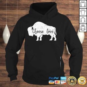 Hoodie Stop hate end racism choose love pray for buffalo strong shirt 1