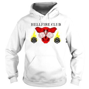 Hoodie Stranger Things Hellfire Club Red Skull Butterfly shirt