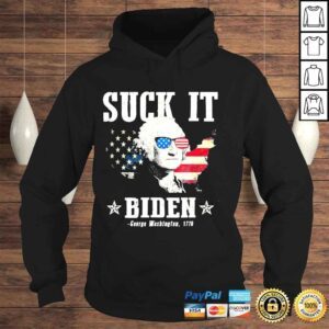 Hoodie Suck it Biden 4th of july george Washington 1776 shirt