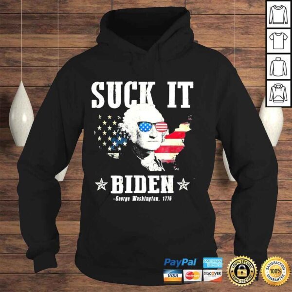 Suck it Biden 4th of july george Washington 1776 shirt - Image 4