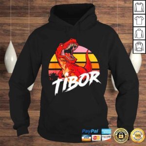 Hoodie TIBOR Cute Boys Name with cool TREX TShirt