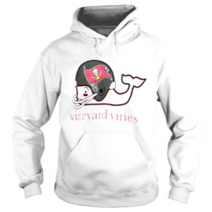 Hoodie Tampa Bay Buccaneers Vineyard Vines Youth Whale Helmet Pocket White Shirt