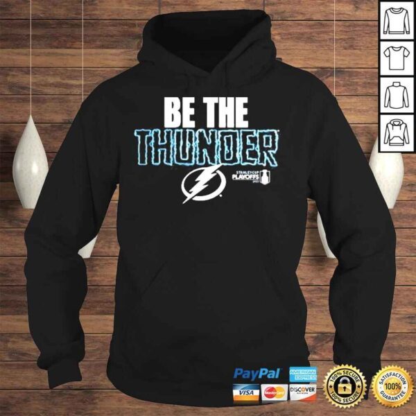 Tampa bay lightning fanatics blue 2022 stanley cup playoffs slogan shirt - Image 4