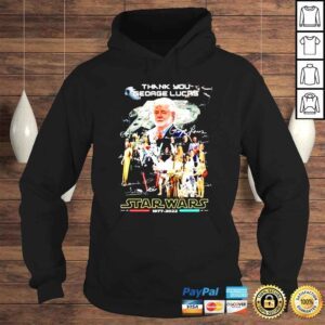 Hoodie Thank you George Lucas Star Wars 1977 2022 signatures shirt