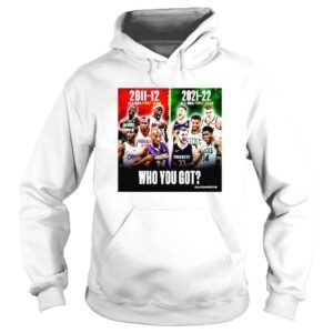 Hoodie The Best Of The Best 10 Years ago vs Today Who You Got TShirt